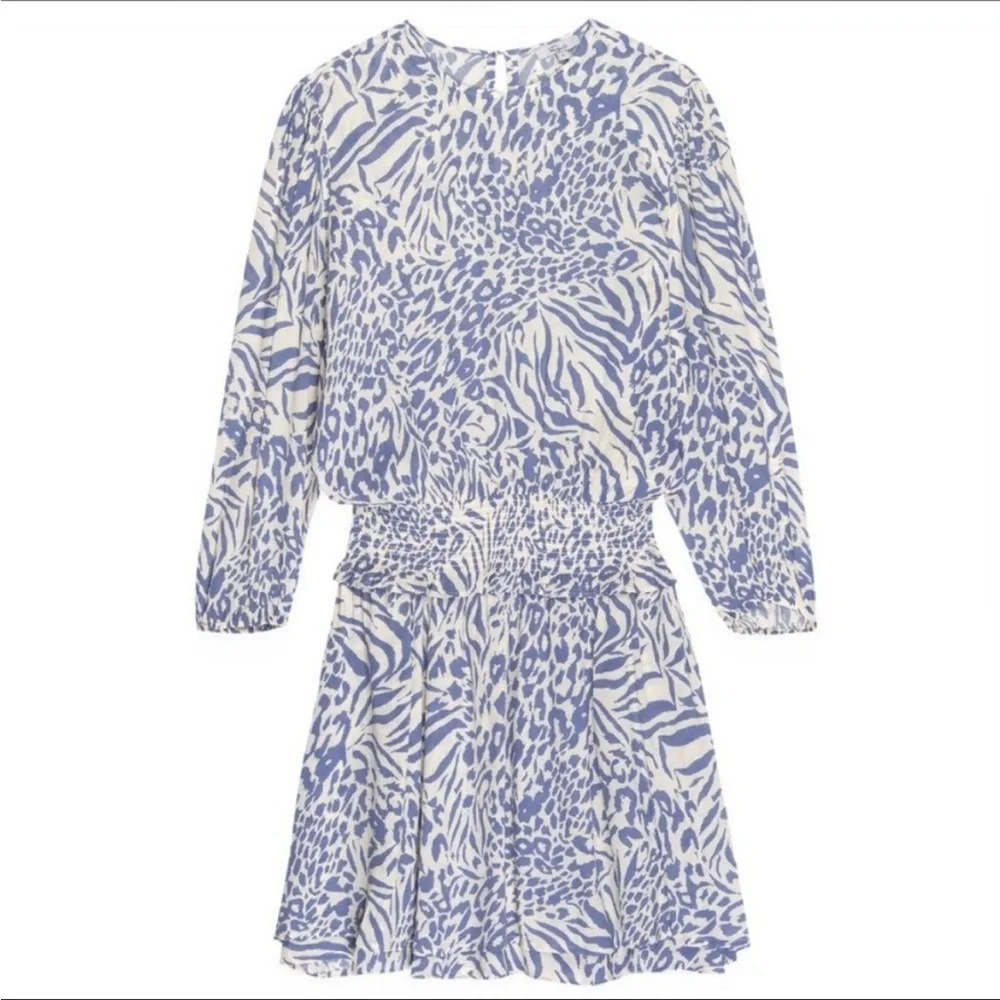 NEW Rails Inez Dress- in Blue Mixed Animal - Picture 4 of 10